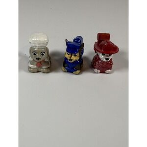 Paw Patrol Mini Pups Chase Marshall Chef Dog Rolling Figures Lot Of 3 Toys Kids